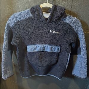 Kids Columbia Light Blue Dark Blue Sherpa Hoodie